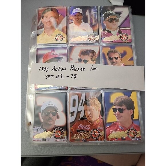 1995 ACTION PACKED INC SET, 1 - 78 Cards  See Description,  MINT, See Photos! - Picture 1 of 10